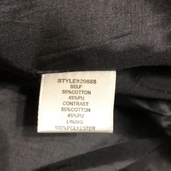 NWOT. Skies are Blue. Size L. Faux leather dressy jacket. Zips in front - Picture 6 of 7